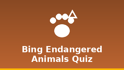 Bing Endangered Animals Quiz