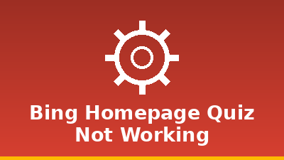 Quiz Not Working? Fixes