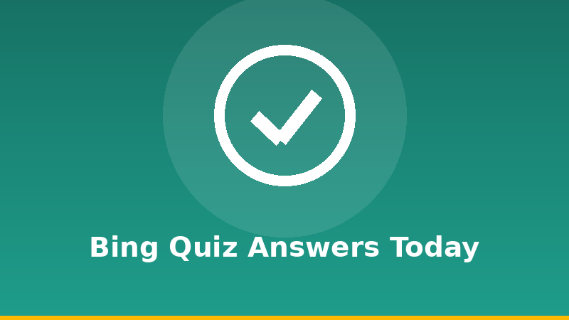 Bing Quiz Answers Today illustration