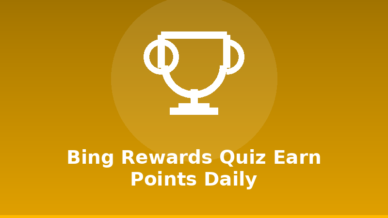 Bing Rewards Quiz: Earn Points Daily illustration