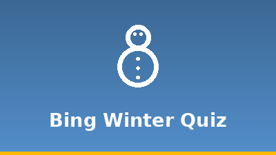 Bing Winter Quiz